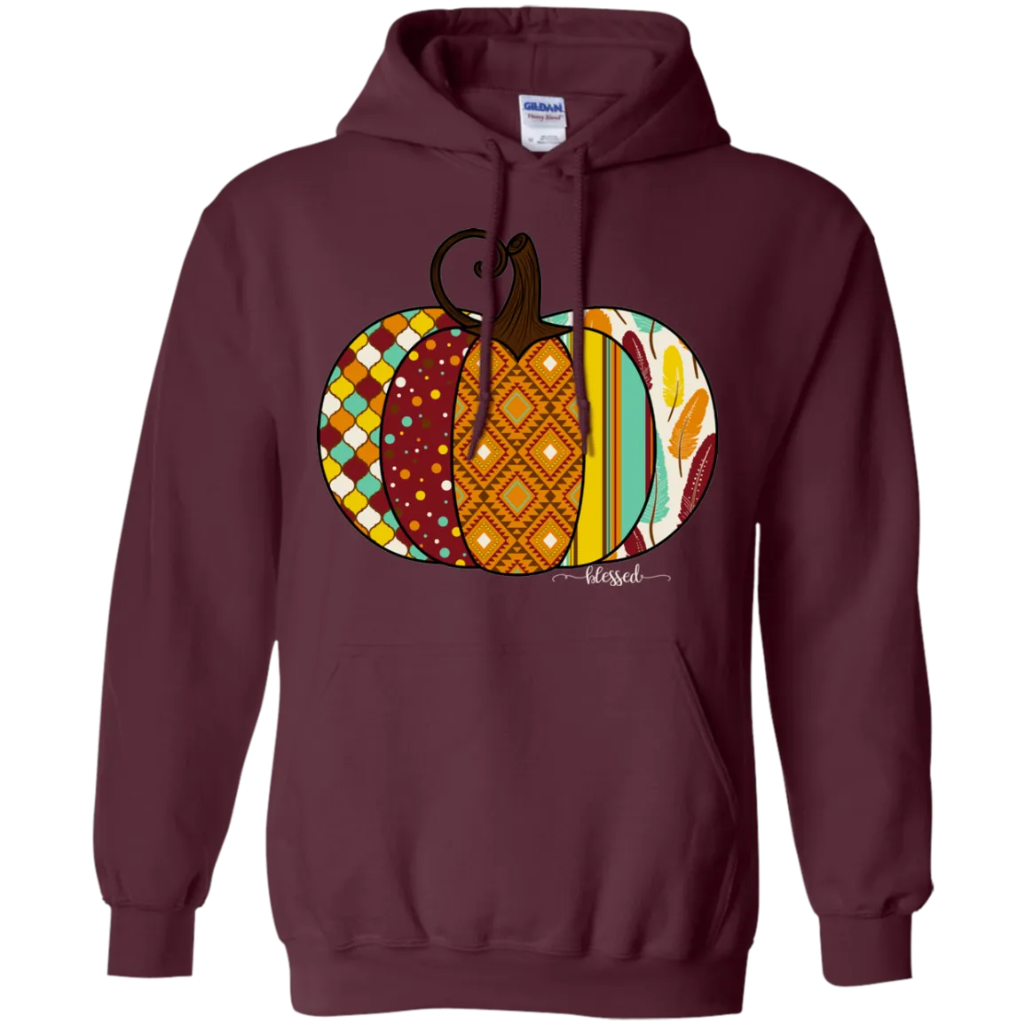 Blessed Pumpkin Gildan Hoodie – Cozy Fall Christian Hoodie for Autumn