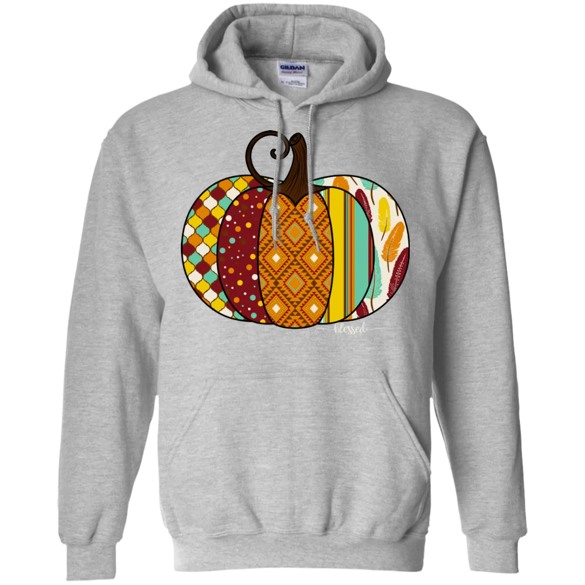 Blessed Pumpkin Gildan Hoodie – Cozy Fall Christian Hoodie for Autumn