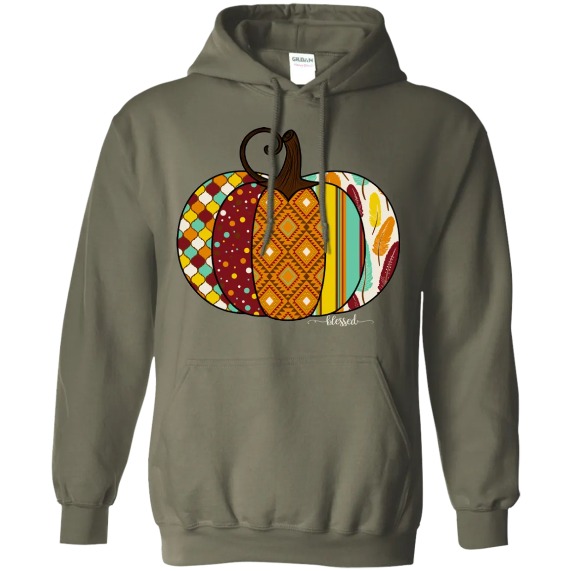 Blessed Pumpkin Gildan Hoodie – Cozy Fall Christian Hoodie for Autumn