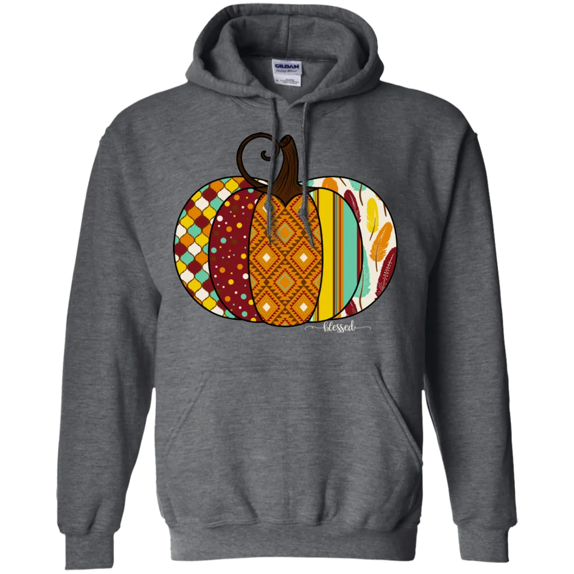 Blessed Pumpkin Gildan Hoodie – Cozy Fall Christian Hoodie for Autumn