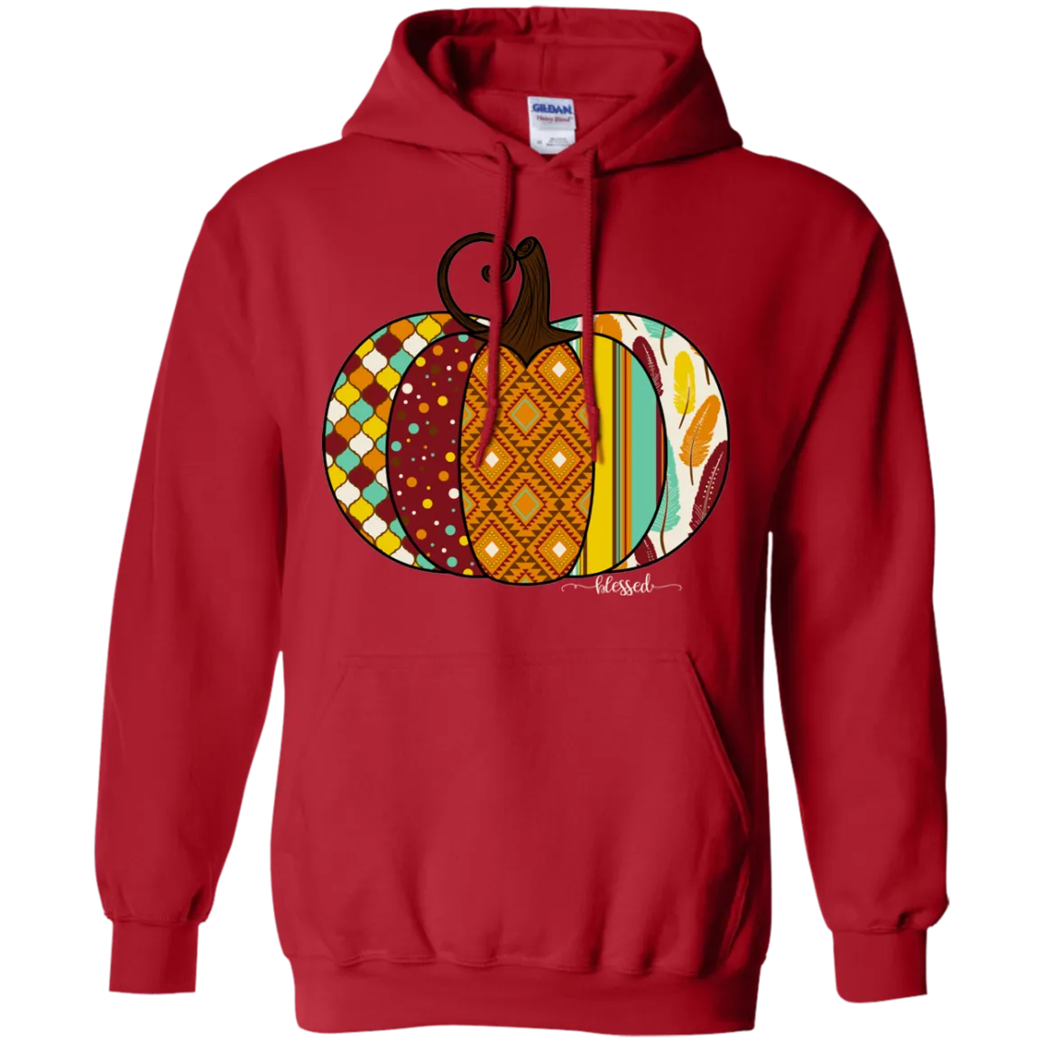 Blessed Pumpkin Gildan Hoodie – Cozy Fall Christian Hoodie for Autumn