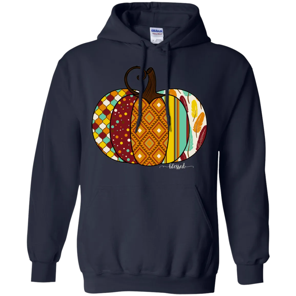 Blessed Pumpkin Gildan Hoodie – Cozy Fall Christian Hoodie for Autumn
