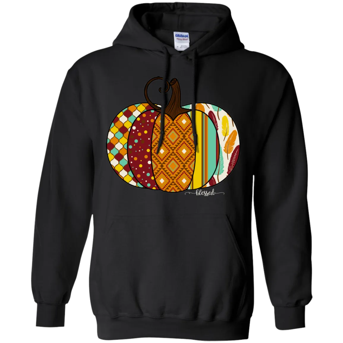 Blessed Pumpkin Gildan Hoodie – Cozy Fall Christian Hoodie for Autumn
