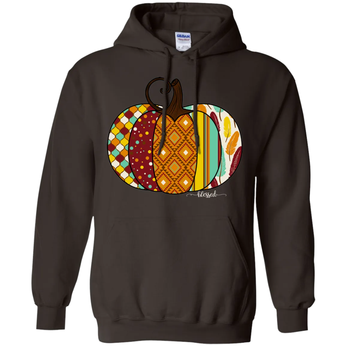 Blessed Pumpkin Gildan Hoodie – Cozy Fall Christian Hoodie for Autumn
