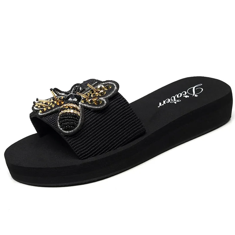 Bling Bee Women Slides