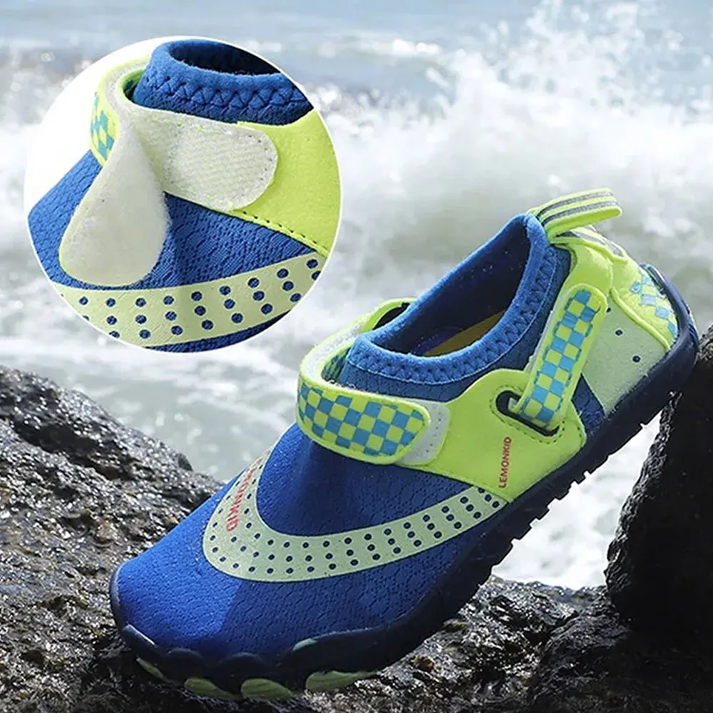 Blue & Green Anti Skid Land and Water Outdoor adventure Shoes for Kids
