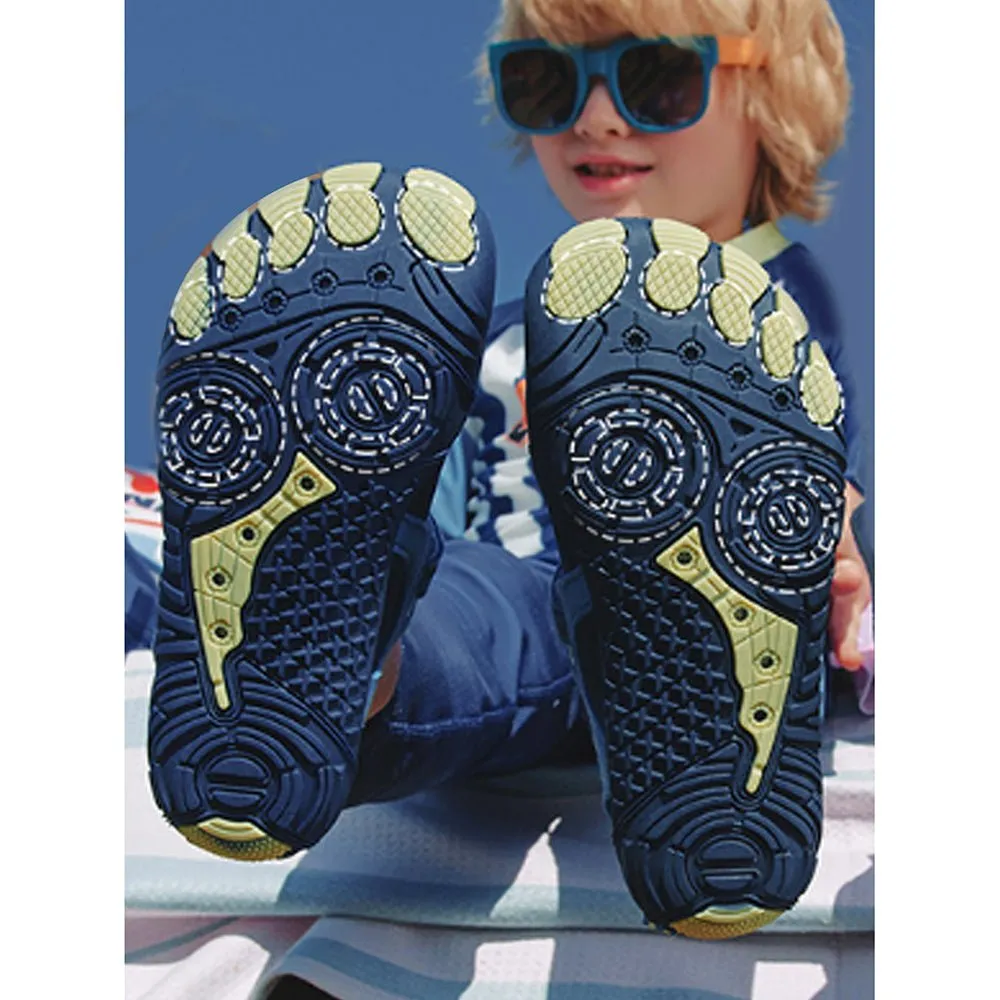Blue & Green Anti Skid Land and Water Outdoor adventure Shoes for Kids
