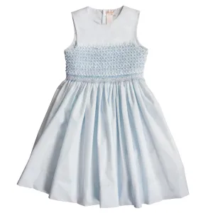 Blue Popcorn English Smocked Sundress