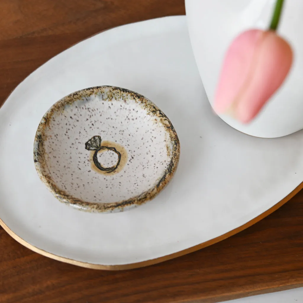 Blue Stone Ring Dish