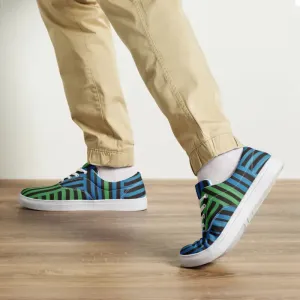 Blue Striped Canvas Shoes for Epic Comfort and Style