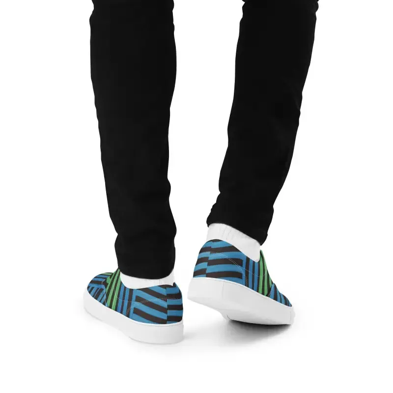 Blue Striped Canvas Shoes for Epic Comfort and Style