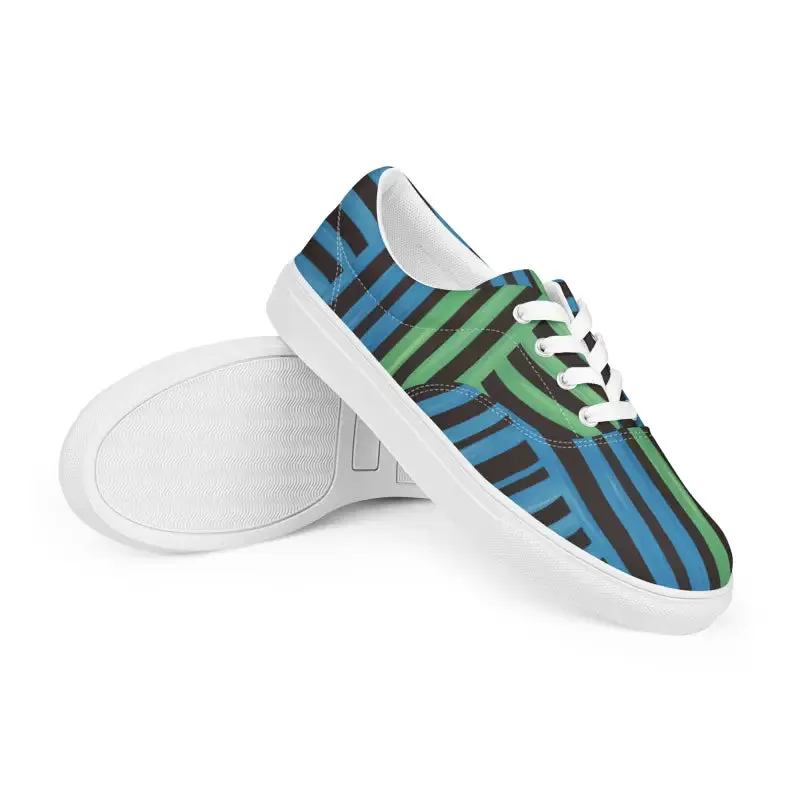 Blue Striped Canvas Shoes for Epic Comfort and Style