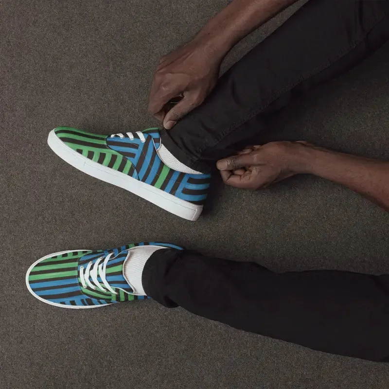 Blue Striped Canvas Shoes for Epic Comfort and Style