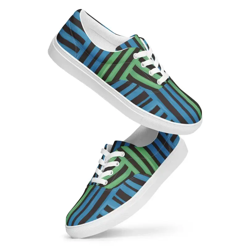 Blue Striped Canvas Shoes for Epic Comfort and Style