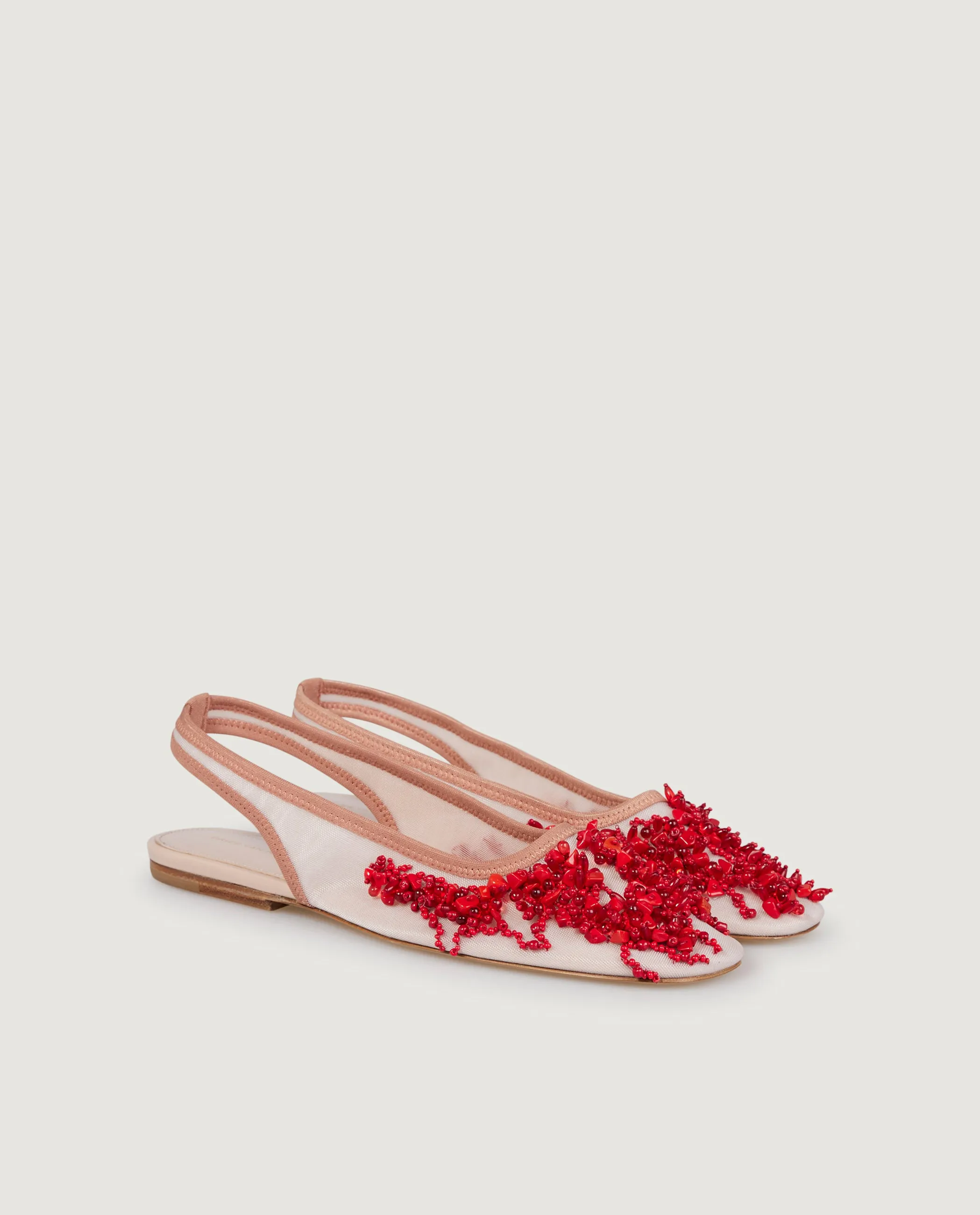 Blush Slip-On Shoes - rood