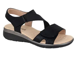Boulevard L283A Womens Elasticated Sandal