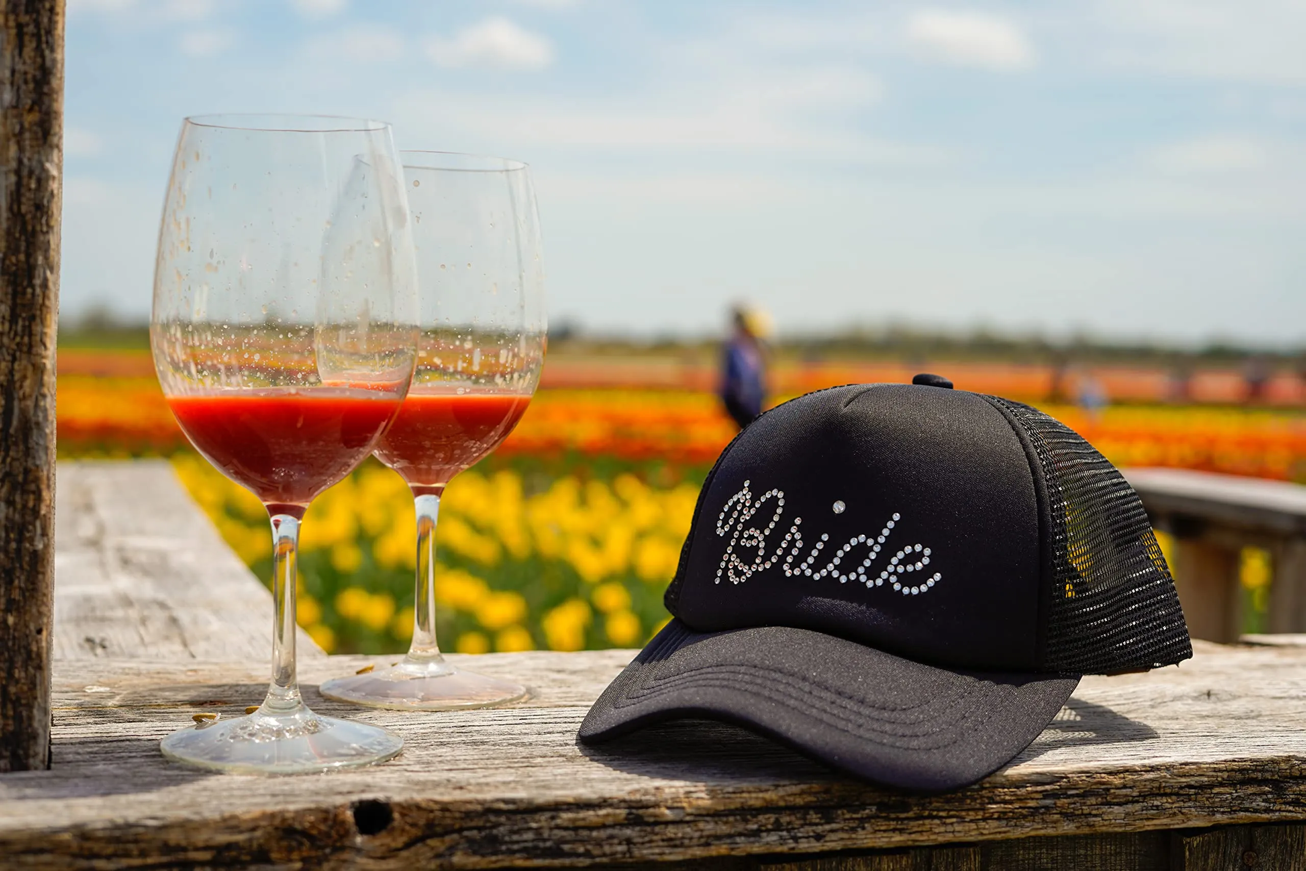 Bride - Rhinestone Embellished Trucker Hats by Funky Junque