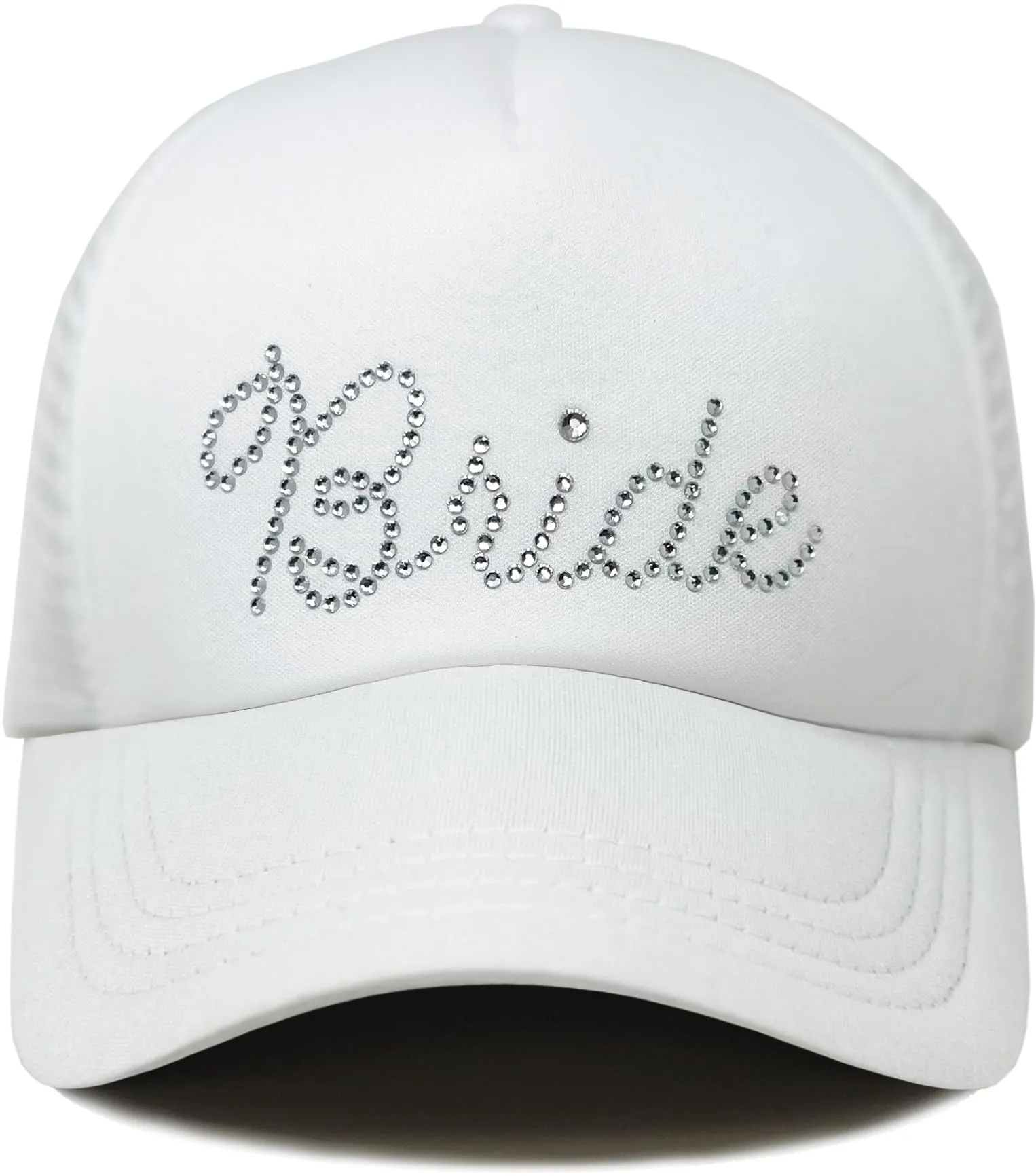 Bride - Rhinestone Embellished Trucker Hats by Funky Junque