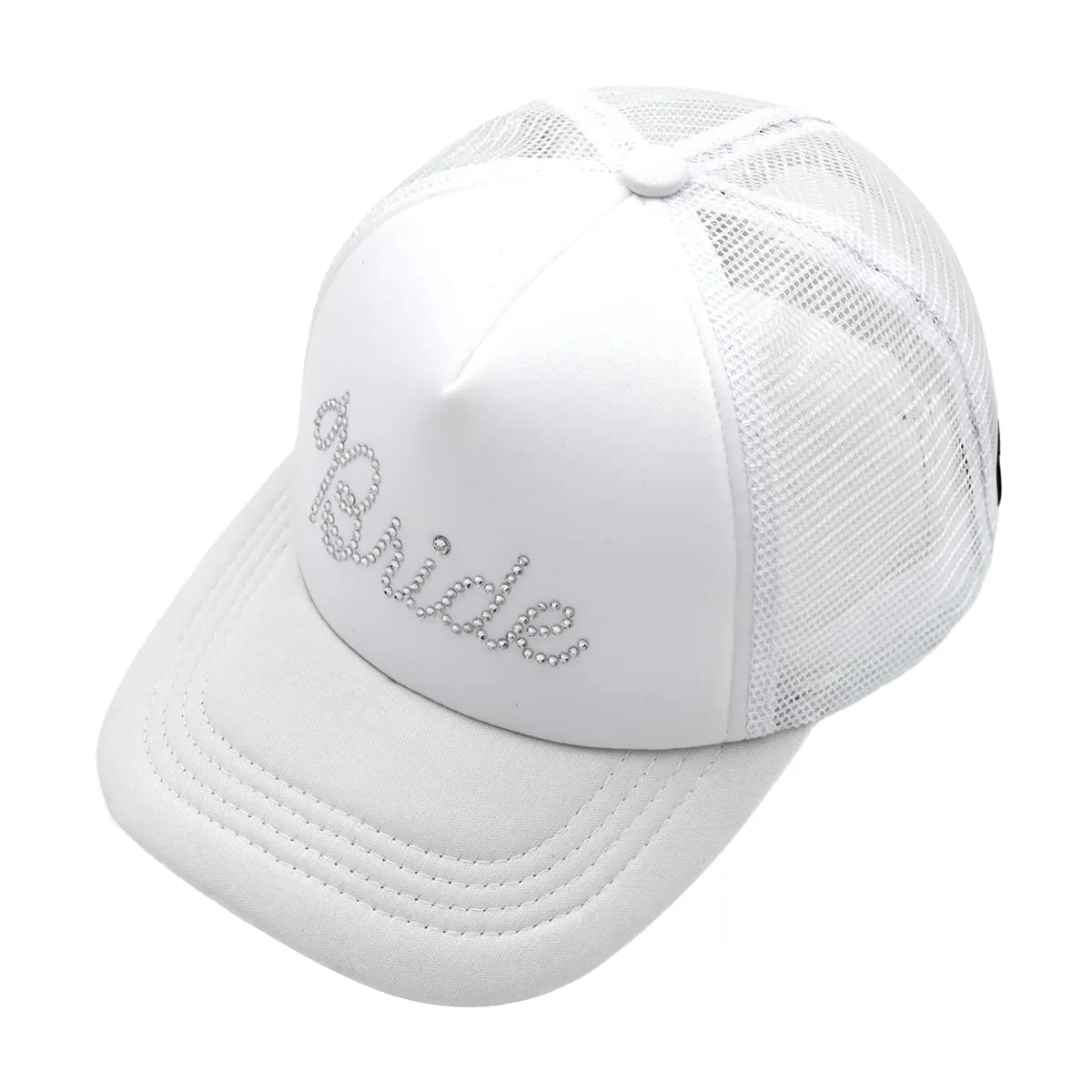 Bride - Rhinestone Embellished Trucker Hats by Funky Junque