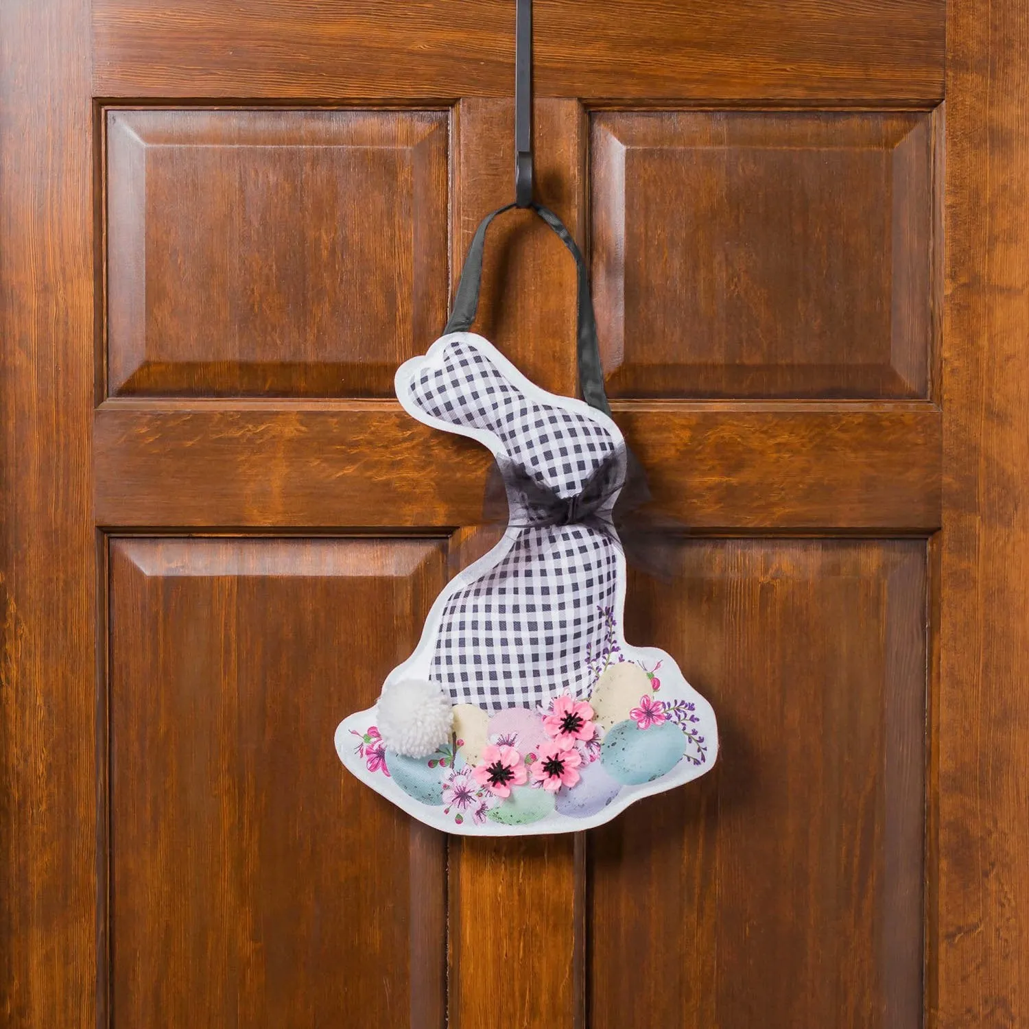 Buffalo Check Bunny Door Décor,2dhb1828