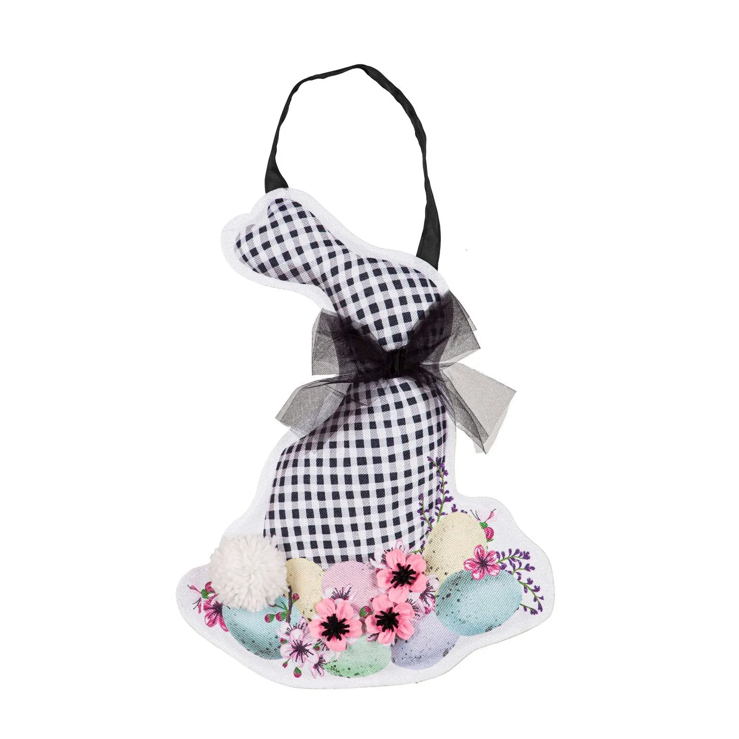 Buffalo Check Bunny Door Décor,2dhb1828