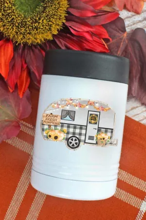 Buffalo Plaid Fall Camper Stainless Steel Hugger 12oz