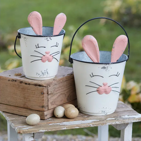 Bunny Buckets, Set of 2