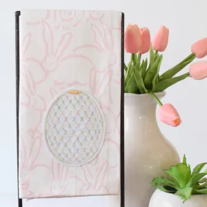 Bunny Pattern with Egg Kitchen Towel