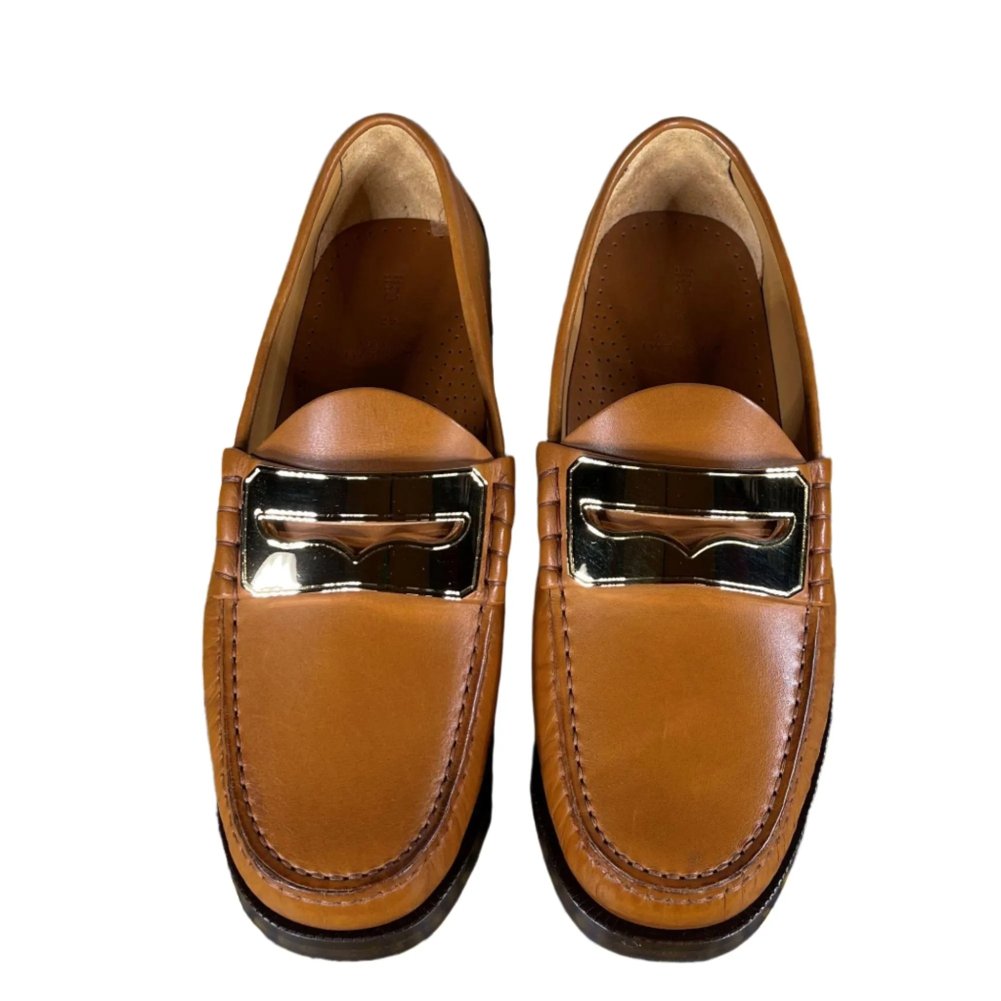 Buscemi Mens Town Loafer Brown Calf Leather Loafer