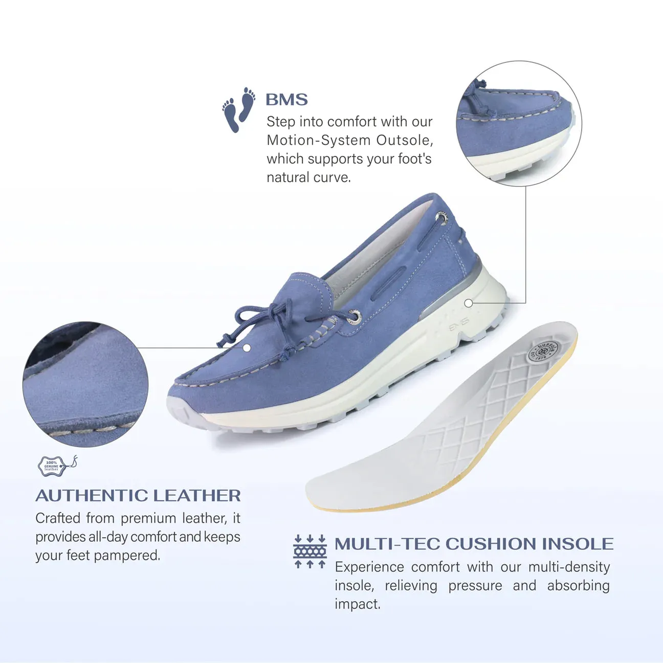BUSSOLA BRACHA HEAVEN BLUE BOAT SHOE