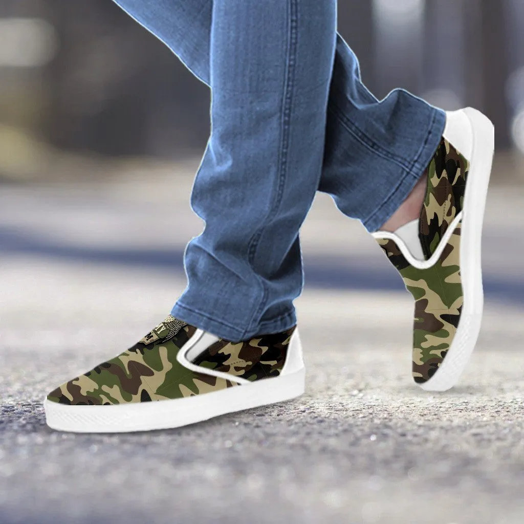 Camouflage Slip Ons