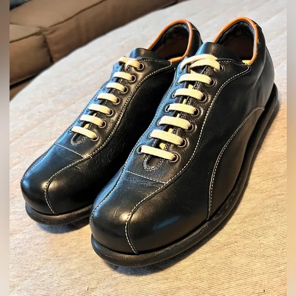 CAMPER Mens US 9 EU 42 Pelotas Black Leather Lace up Shoes Orig$255 Worn 1x