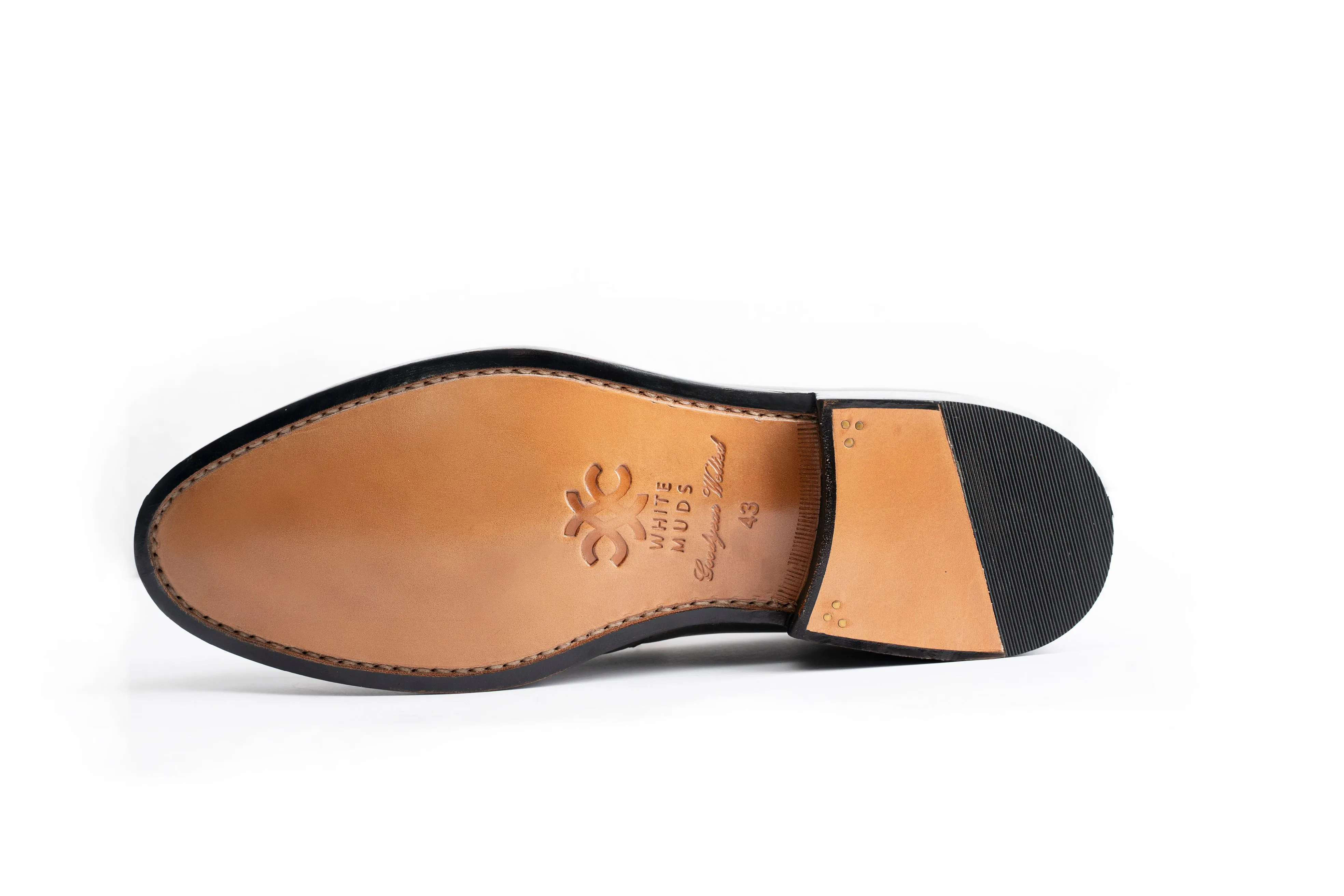 Cardiff Blue Burgundy Slip-On Shoes