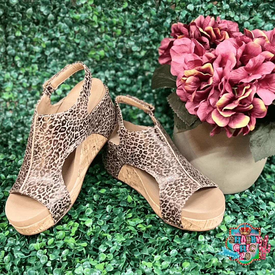 Carley Wedges - Small Leopard