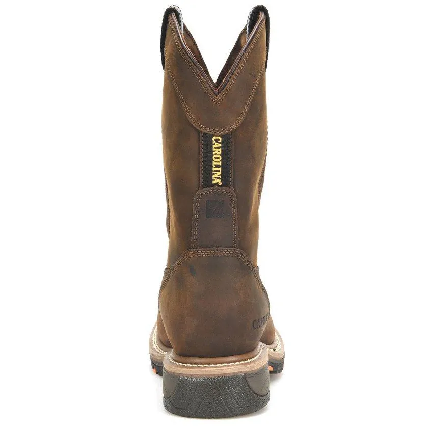 Carolina Men's ACompositeuator 11" Composite Toe Waterproof Metguard Work Boot - Brown - CA8537