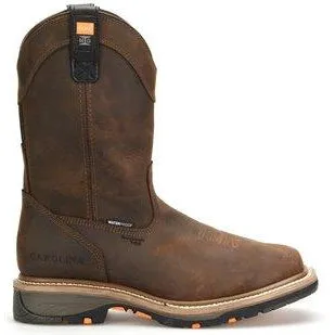 Carolina Men's ACompositeuator 11" Composite Toe Waterproof Metguard Work Boot - Brown - CA8537