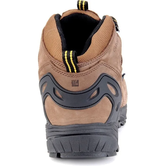 Carolina Men's Quad 5" Carbon Comp Toe Waterproof Hiker Work Boot -Brown- CA4525