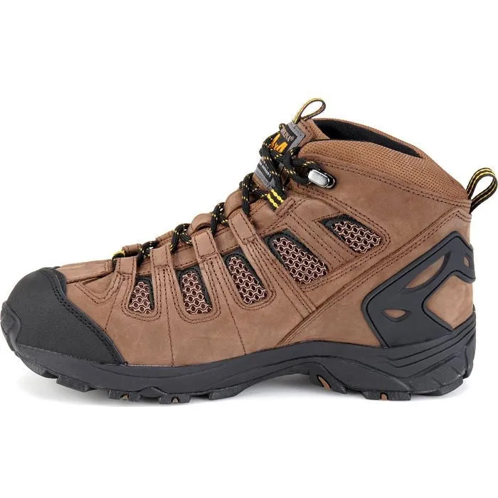 Carolina Men's Quad 5" Carbon Comp Toe Waterproof Hiker Work Boot -Brown- CA4525
