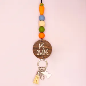 Carrot Season Easter Lanyard