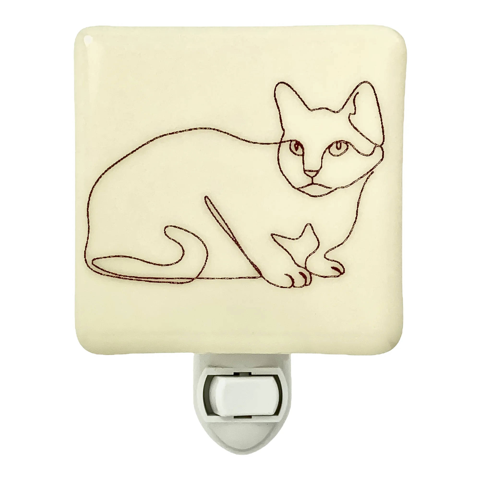 Cat Line Drawing Night Light