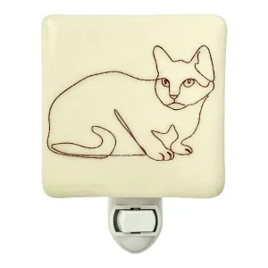 Cat Line Drawing Night Light
