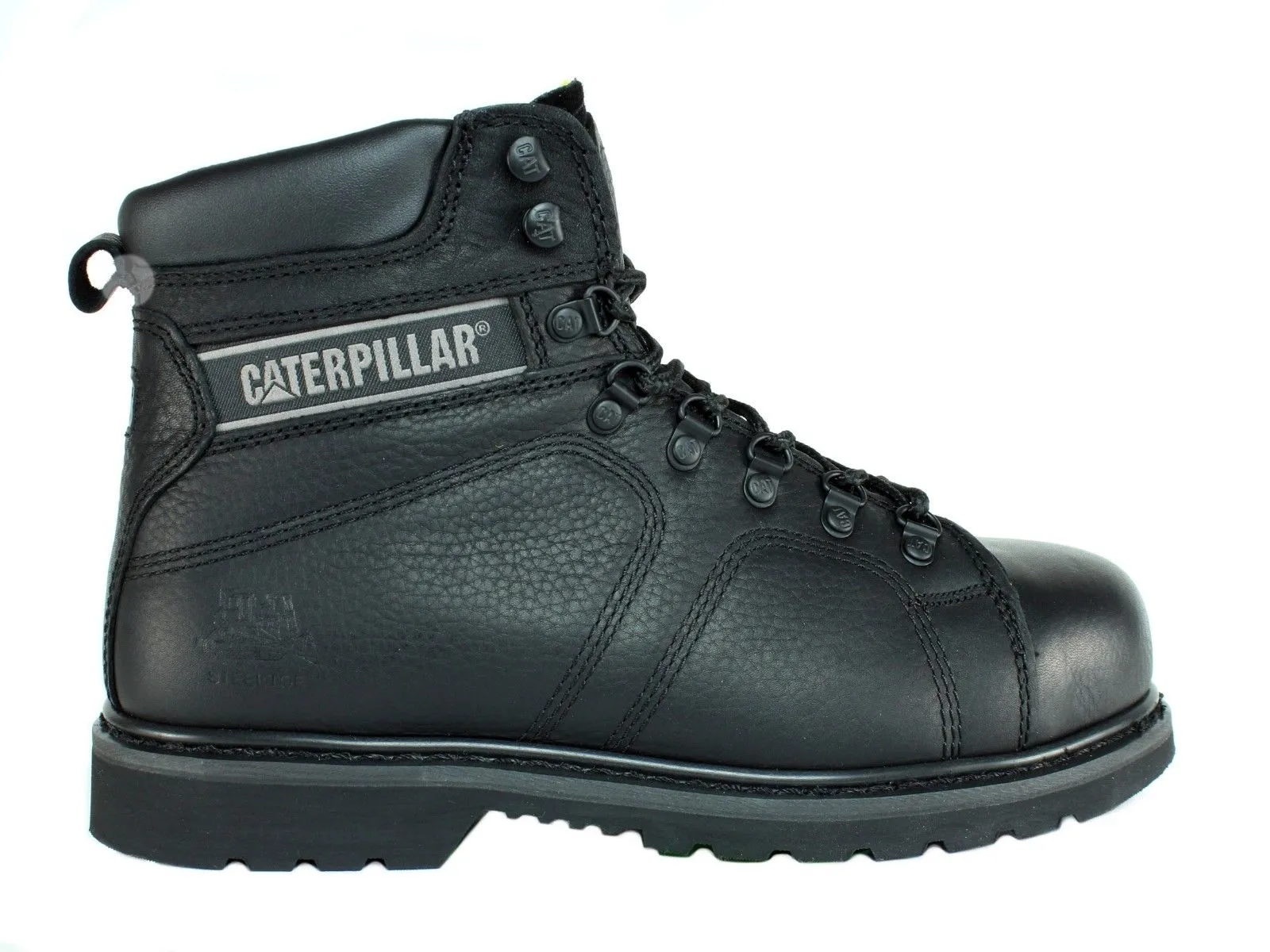 Caterpillar SILVERTON SG ST Steel Toe Men's Work Safety Black Leather Boot