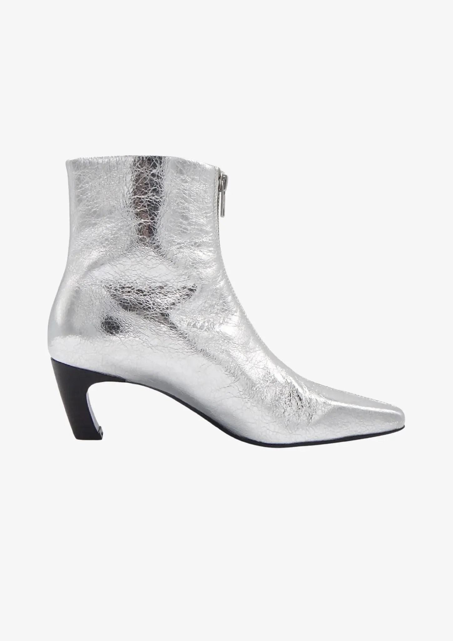 CAVERLEY II POLLIE Crinkle Boots - silver