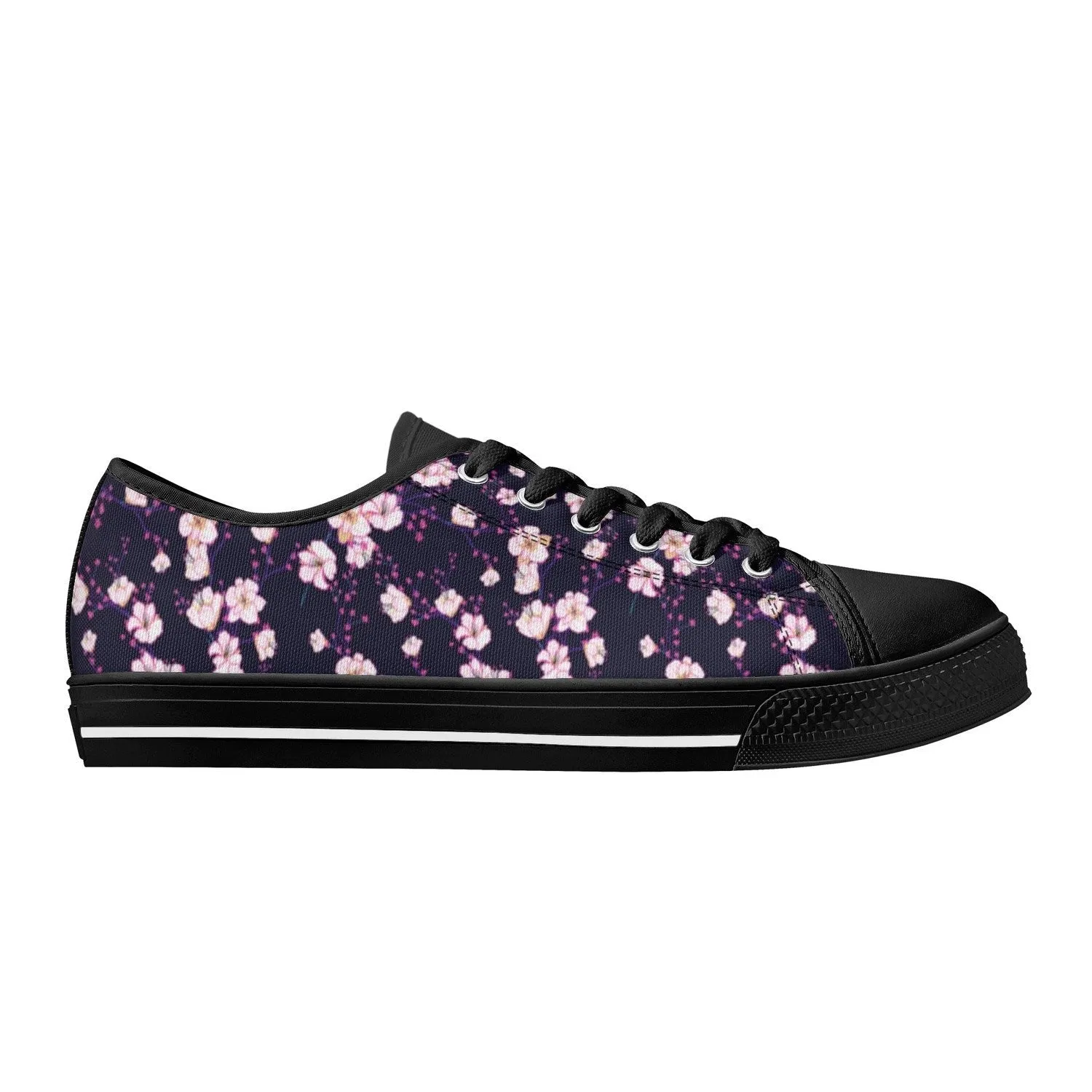 Cherry BlossomWomens Low Top Canvas Shoes