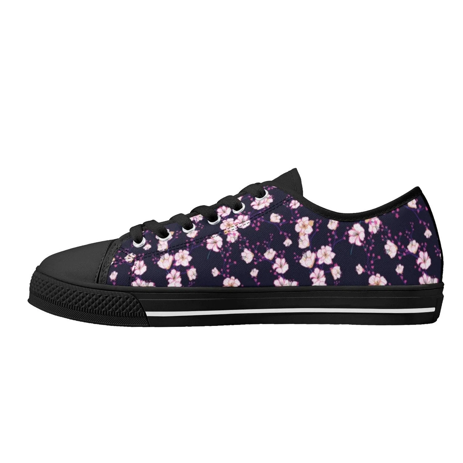 Cherry BlossomWomens Low Top Canvas Shoes
