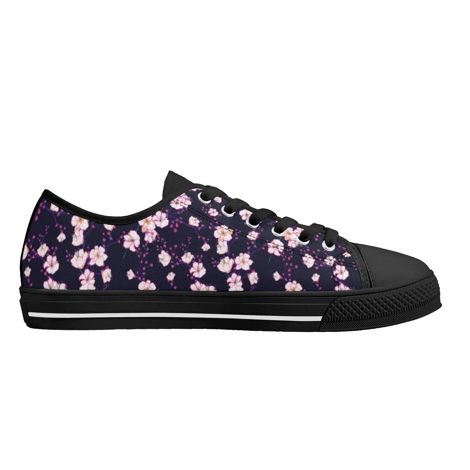 Cherry BlossomWomens Low Top Canvas Shoes