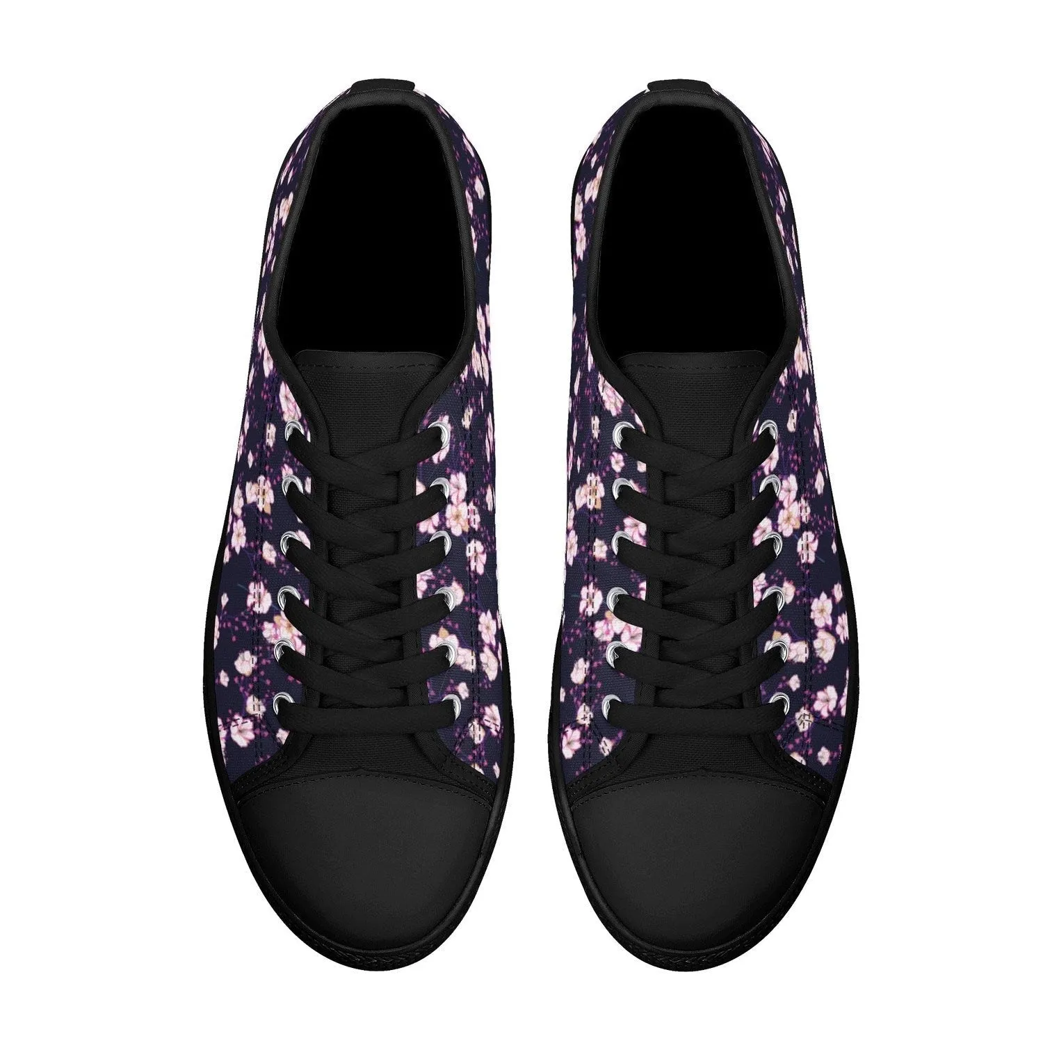 Cherry BlossomWomens Low Top Canvas Shoes