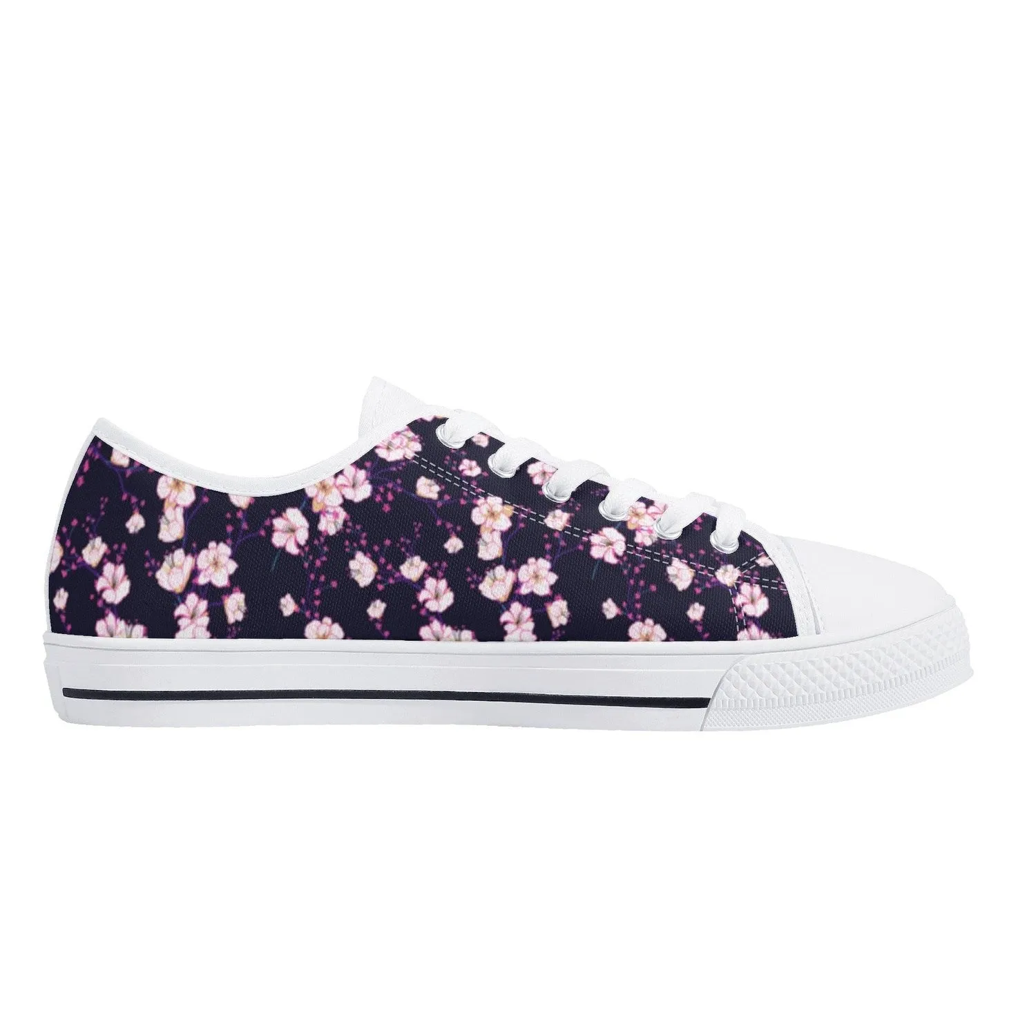 Cherry BlossomWomens Low Top Canvas Shoes