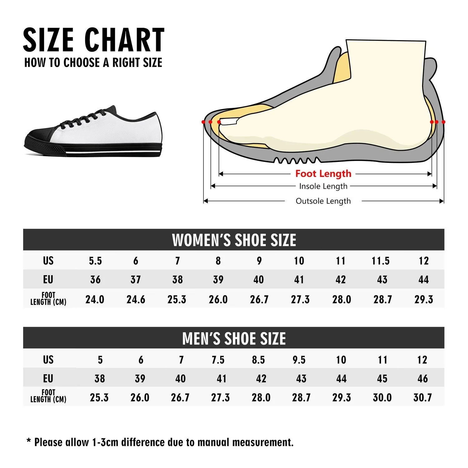 Cherry BlossomWomens Low Top Canvas Shoes