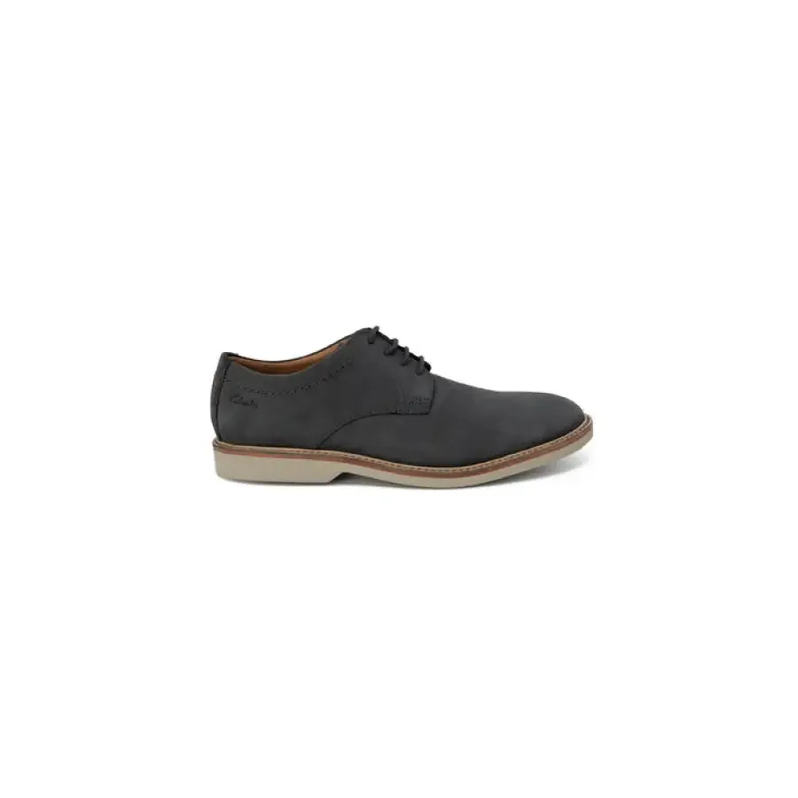 Clarks Men Lace Up Grey Suede and Leather Shoes